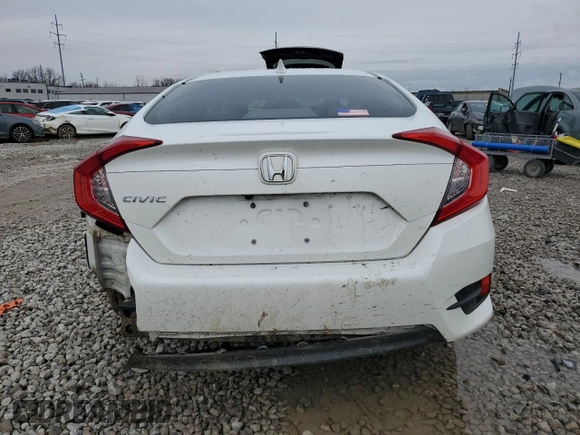 2017 Honda Civic Sedan EX with VIN 19XFC2F72HE061516, listed as a Copart auction lot 51434125 with 67,400 mi miles and Salvage Title. Bid and sale history available at carsss.com. Image 6.