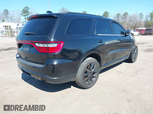 2017 Dodge Durango GT with VIN 1C4RDJDG2HC924037, listed as a IAAI auction lot 41794021 with Not Provided miles and . Bid and sale history available at carsss.com. Image 4.