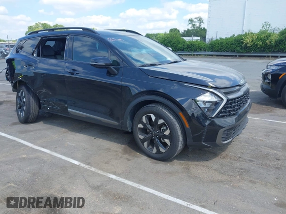 2023 Kia Sportage X-Line with VIN 5XYK6CAF1PG004543, listed as a IAAI auction lot 42145807 with 19,579 mi miles and . Bid and sale history available at DreamBid. Image 1.