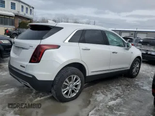 2020 Cadillac XT5 Premium Luxury AWD with VIN 1GYKNDRS6LZ121017, listed as a Copart auction lot 42647785 with 81,296 mi miles and Salvage Title. Bid and sale history available at DreamBid. Image 3.