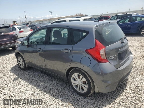 2017 Nissan Note S Plus with VIN 3N1CE2CP5HL381087, listed as a Copart auction lot 56511705 with 67,525 mi miles and Salvage title. Bid and sale history available at DreamBid. Image 2.