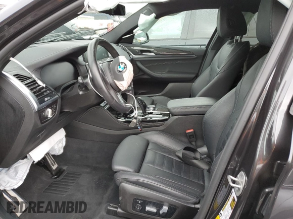 2021 BMW X4 M40i with VIN 5UX2V5C05M9H10615, listed as a Copart auction lot 71689363 with 0 mi miles. Bid and sale history available at carsss.com. Image 7.