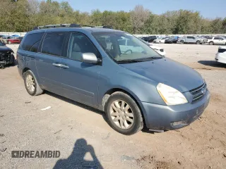 2007 Kia Sedona EX with VIN KNDMB233976173357, listed as a Copart auction lot 75049784 with 213,508 mi miles and Salvage Title. Bid and sale history available at carsss.com. Image 4.