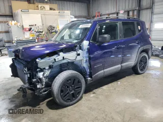 2019 Jeep Renegade Sport with VIN ZACNJBAB5KPK21165, listed as a Copart auction lot 46058005 with 88,199 mi miles and Salvage title. Bid and sale history available at DreamBid. Image 1.