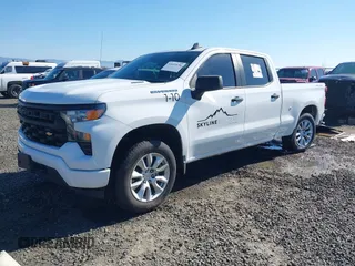2024 Chevrolet Silverado 1500 Custom with VIN 1GCPDBEK2RZ329347, listed as a IAAI auction lot 41643156 with 15,084 mi miles and . Bid and sale history available at DreamBid. Image 2.