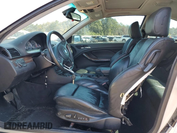 2003 BMW 3 Series 330Ci with VIN WBABN53433PH03075, listed as a Copart auction lot 77252924 with 191,265 mi miles and Salvage title. Bid and sale history available at DreamBid. Image 7.