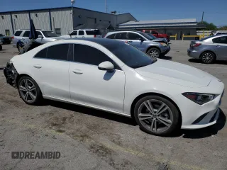 2020 Mercedes-Benz CLA 250 with VIN WDD5J4GB3LN032410, listed as a Copart auction lot 58544725 with 48,037 mi miles and Salvage title. Bid and sale history available at DreamBid. Image 4.