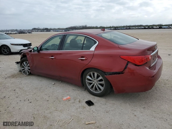 2014 Infiniti Q50 Premium with VIN JN1BV7AP0EM680113, listed as a Copart auction lot 87242174 with 73,786 mi miles and Salvage Title. Bid and sale history available at carsss.com. Image 2.