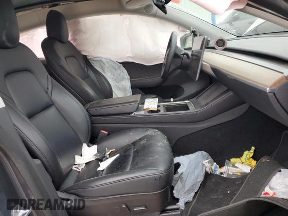 2022 Tesla Model Y Long Range with VIN 7SAYGAEE6NF523835, listed as a Copart auction lot 47874565 with Not Provided miles and Salvage Title. Bid and sale history available at DreamBid. Image 7.