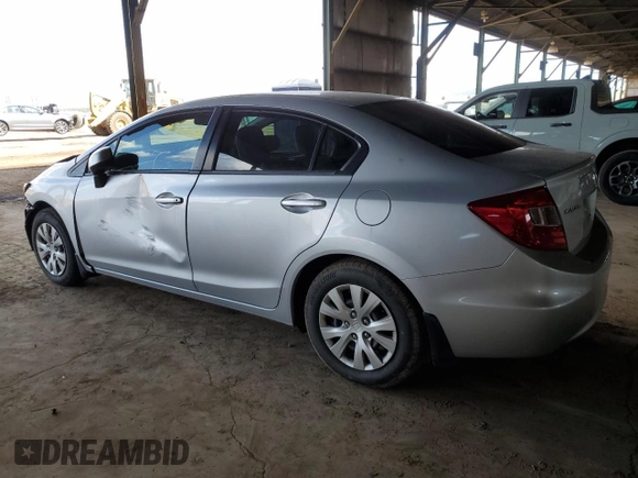 2012 Honda Civic LX z VIN 2HGFB2F59CH580899, wystawiony jako Copart lot #59803775 z przebiegiem 96 323 mil mil oraz Szkoda całkowita • Salvage title. Historia ofert i sprzedaży dostępna na DreamBid. Obrazek 2.