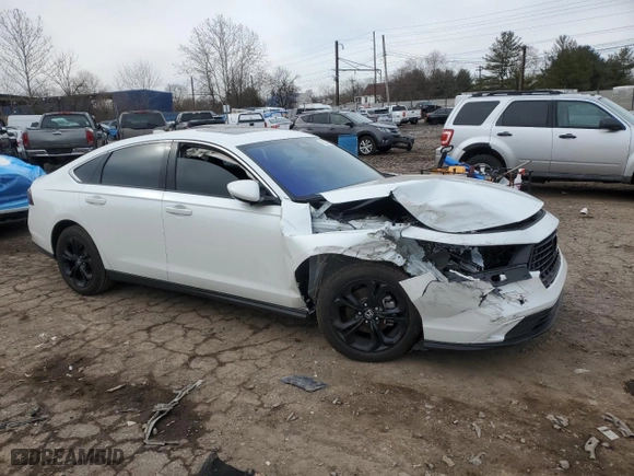 2024 Honda Accord Sedan EX with VIN 1HGCY1F32RA052851, listed as a Copart auction lot 45573475 with 10,458 mi miles and Salvage Title. Bid and sale history available at carsss.com. Image 4.