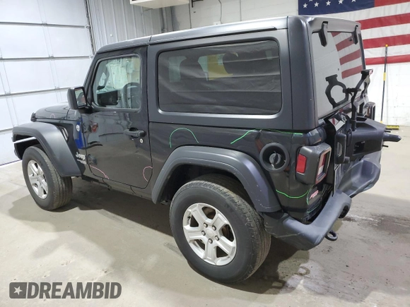 2020 Jeep Wrangler Sport S с VIN 1C4GJXAN0LW208914, выставлен на аукционе Copart как лот 54776855 с пробегом 75 200 миль миль и Списание • Salvage title. История ставок и продаж доступна на DreamBid. Изображение 2.
