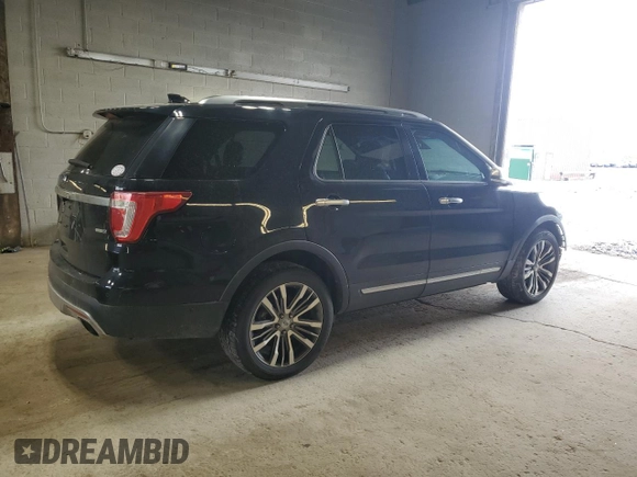 2016 Ford Explorer Platinum with VIN 1FM5K8HT9GGC56020, listed as a Copart auction lot 57025385 with 139,316 mi miles and Salvage Title. Bid and sale history available at DreamBid. Image 3.