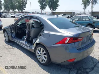 2014 Lexus IS 250 with VIN JTHBF1D27E5009067, listed as a IAAI auction lot 42597405 with 141,102 mi miles and . Bid and sale history available at DreamBid. Image 3.