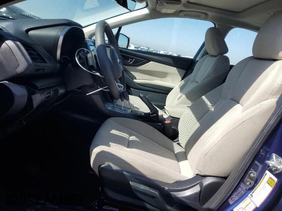 2018 Subaru Impreza Premium with VIN 4S3GKAD69J3608886, listed as a Copart auction lot 59051215 with 43,326 mi miles and Salvage title. Bid and sale history available at DreamBid. Image 7.