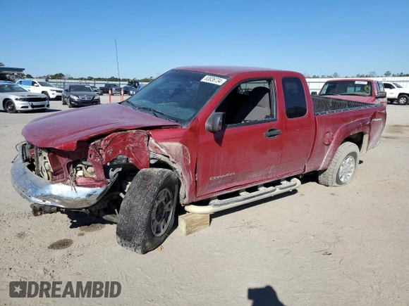 2005 GMC Canyon SLE Z71 with VIN 1GTDT196758102670, listed as a Copart auction lot 83826734 with 91,979 mi miles and Salvage Title. Bid and sale history available at carsss.com. Image 1.