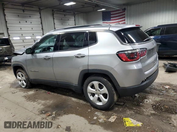 2019 Jeep Compass Latitude with VIN 3C4NJCBBXKT711715, listed as a Copart auction lot 52014415 with 57,527 mi miles and Non Repairable. Bid and sale history available at DreamBid. Image 2.