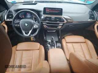 2021 BMW X3 xDrive30i with VIN 5UXTY5C0XM9F26203, listed as a Copart auction lot 44698984 with 37,923 mi miles and Non Repairable. Bid and sale history available at DreamBid. Image 8.