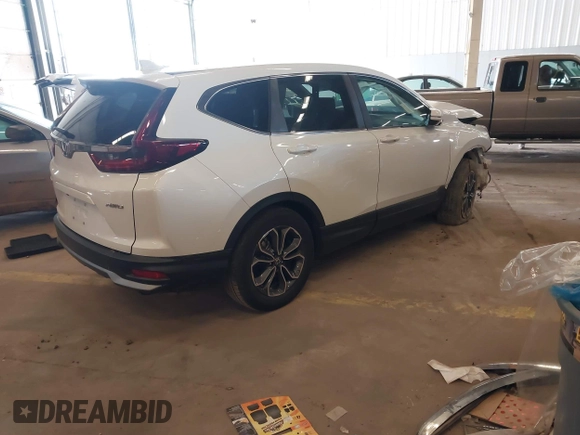 2022 Honda CR-V EX-L with VIN 2HKRW2H89NH611778, listed as a IAAI auction lot 41885739 with 26,582 mi miles. Bid and sale history available at carsss.com. Image 4.
