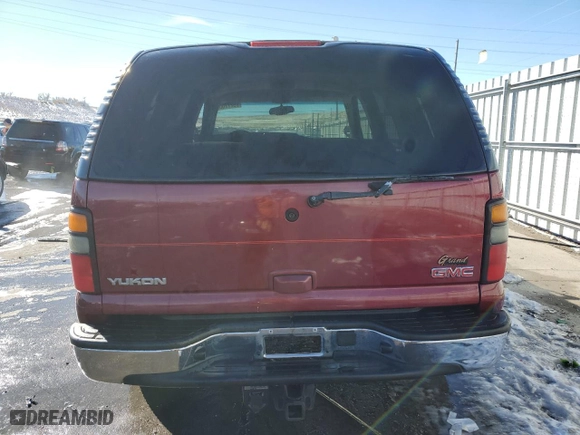 2005 GMC Yukon SLT with VIN 1GKEK13T85J167675, listed as a Copart auction lot 89277005 with 0 mi miles and Salvage Title. Bid and sale history available at carsss.com. Image 6.