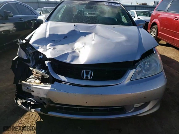 2005 Honda Civic Cpe EX with VIN 1HGEM22915L030505, listed as a Copart auction lot 42837244 with 143,450 mi miles and Non Repairable. Bid and sale history available at carsss.com. Image 11.