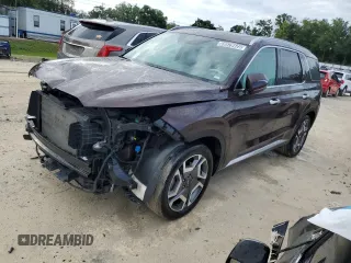 2024 Hyundai Palisade Limited z VIN KM8R5DGEXRU720618, wystawiony jako Copart lot #59579425 z przebiegiem 44 072 mil mil oraz Czysty tytuł • Clean title. Historia ofert i sprzedaży dostępna na DreamBid. Obrazek 1.