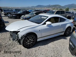 2016 Lexus RC 350 F Sport z VIN JTHSE5BC9G5005921, wystawiony jako Copart lot #58990515 z przebiegiem 50 017 mil mil oraz Szkoda całkowita • Salvage title. Historia ofert i sprzedaży dostępna na DreamBid. Obrazek 1.