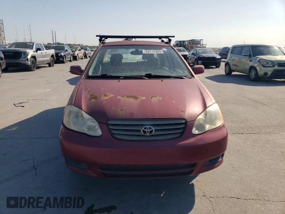 2004 Toyota Corolla CE with VIN 1NXBR32E84Z271763, listed as a Copart auction lot 53714305 with 280,439 mi miles and Clean Title. Bid and sale history available at DreamBid. Image 5.