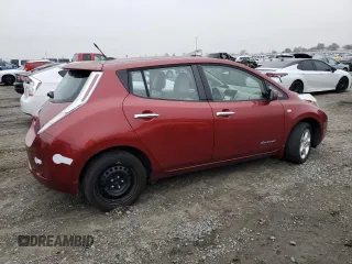 2011 Nissan LEAF SL with VIN JN1AZ0CP2BT003585, listed as a Copart auction lot 86000014 with 95,916 mi miles and Clean Title. Bid and sale history available at carsss.com. Image 3.