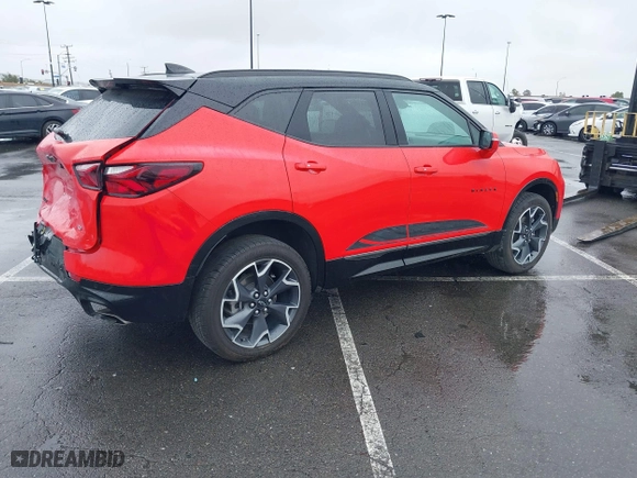 2022 Chevrolet Blazer RS with VIN 3GNKBERS5NS186565, listed as a IAAI auction lot 41454682 with 45,235 mi miles. Bid and sale history available at carsss.com. Image 4.