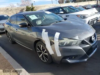2018 Nissan Maxima SL with VIN 1N4AA6AP0JC363808, listed as a IAAI auction lot 41231430 with 142,955 mi miles. Bid and sale history available at carsss.com. Image 1.