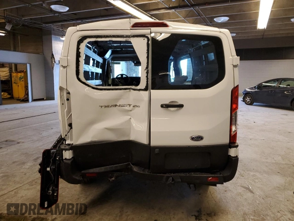 2024 Ford Transit Cargo with VIN 1FTBR1Y88RKA70197, listed as a Copart auction lot 76137834 with Not Provided miles and Clean Title. Bid and sale history available at DreamBid. Image 6.