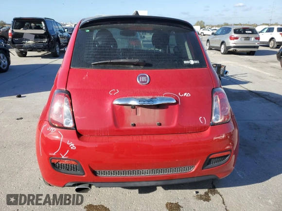 2017 FIAT 500 Pop with VIN 3C3CFFKR4HT600890, listed as a Copart auction lot 49456795 with 61,356 mi miles and Salvage title. Bid and sale history available at DreamBid. Image 6.
