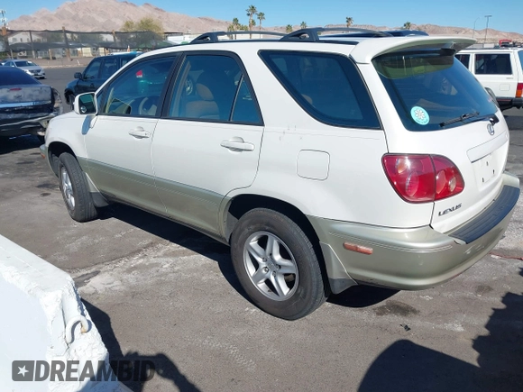 1999 Lexus RX 300 z VIN JT6GF10U9X0015877, wystawiony jako IAAI lot #41666610 z przebiegiem Nie podano mil oraz . Historia ofert i sprzedaży dostępna na DreamBid. Obrazek 3.
