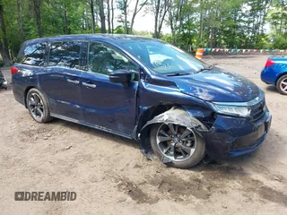 2022 Honda Odyssey Elite with VIN 5FNRL6H96NB043724, listed as a IAAI auction lot 42330520 with 99,423 mi miles and . Bid and sale history available at DreamBid. Image 1.