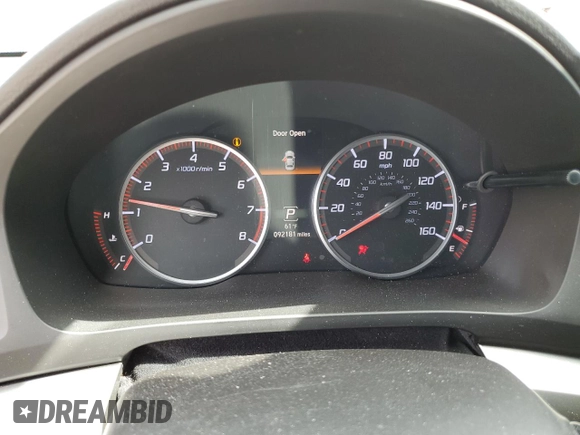 2017 Acura ILX Premium with VIN 19UDE2F81HA008725, listed as a Copart auction lot 53920115 with 92,181 mi miles and Salvage title. Bid and sale history available at DreamBid. Image 9.
