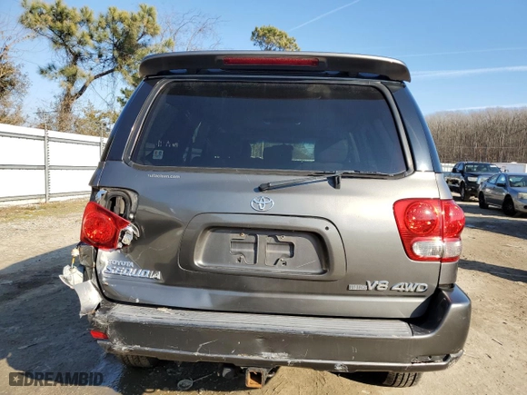 2006 Toyota Sequoia Limited with VIN 5TDBT48AX6S258746, listed as a Copart auction lot 43743425 with 238,821 mi miles and Salvage Title. Bid and sale history available at carsss.com. Image 6.