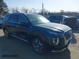 2022 Hyundai Palisade Calligraphy with VIN KM8R7DHE8NU466331, listed as a IAAI auction lot 41737051 with NaN miles. Bid and sale history available at carsss.com. Image 1.