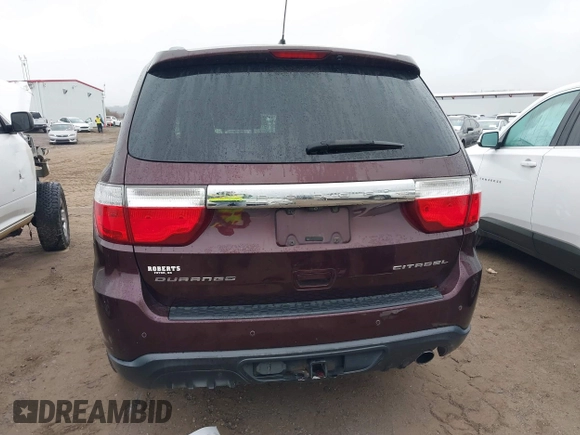 2012 Dodge Durango Citadel with VIN 1C4RDHEGXCC257282, listed as a IAAI auction lot 41043994 with 235,417 mi miles and . Bid and sale history available at DreamBid. Image 17.
