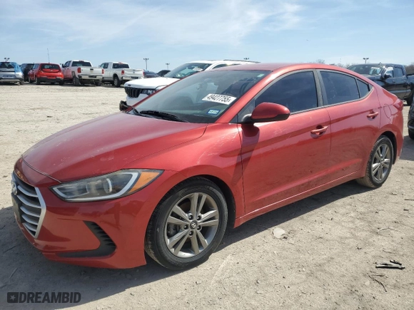 2018 Hyundai Elantra SEL with VIN 5NPD84LF1JH213688, listed as a Copart auction lot 49427755 with 104,054 mi miles and Salvage Title. Bid and sale history available at carsss.com. Image 1.