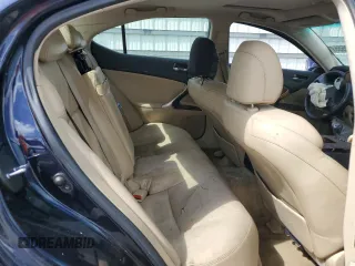 2007 Lexus IS with VIN JTHBK262272058227, listed as a Copart auction lot 51240555 with Not Provided miles and Salvage Title. Bid and sale history available at carsss.com. Image 10.
