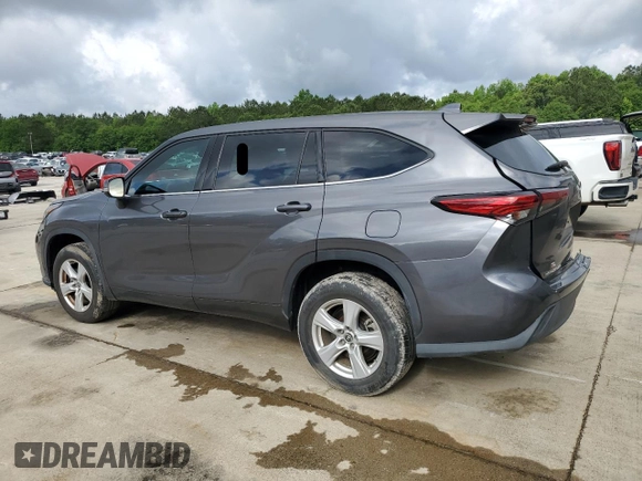 2021 Toyota Highlander L with VIN 5TDCZRAH4MS534715, listed as a Copart auction lot 56737705 with 53,541 mi miles and Salvage title. Bid and sale history available at DreamBid. Image 2.