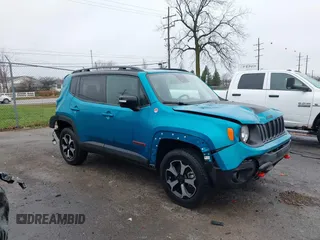 2022 Jeep Renegade Trailhawk with VIN ZACNJDC13NPN57143, listed as a IAAI auction lot 41042785 with 25,040 mi miles and . Bid and sale history available at DreamBid. Image 1.
