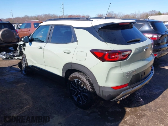 2024 Chevrolet TrailBlazer ACTIV with VIN KL79MSSL2RB091401, listed as a IAAI auction lot 41807610 with 9,610 mi miles and . Bid and sale history available at DreamBid. Image 3.