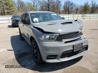 2019 Dodge Durango GT Plus with VIN 1C4RDJDG9KC754878, listed as a Copart auction lot 53489095 with 95,223 mi miles and Salvage Title. Bid and sale history available at DreamBid. Image 14.