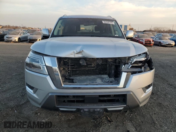 2022 Nissan Armada SV with VIN JN8AY2AD2N9675138, listed as a Copart auction lot 82432744 with 113,412 mi miles and Salvage Title. Bid and sale history available at carsss.com. Image 5.