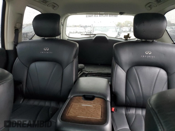 2011 Infiniti QX56 7-passenger with VIN JN8AZ2NE7B9006116, listed as a Copart auction lot 83417134 with 136,200 mi miles and Clean Title. Bid and sale history available at carsss.com. Image 10.