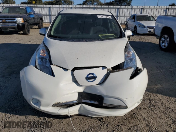 2017 Nissan LEAF SL with VIN 1N4BZ0CP4HC304763, listed as a Copart auction lot 73231214 with 80,287 mi miles and Salvage Title. Bid and sale history available at carsss.com. Image 5.