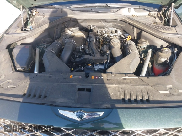 2021 Genesis GV80 with VIN KMUHCESCXMU046641, listed as a IAAI auction lot 41614756 with 25,666 mi miles and . Bid and sale history available at DreamBid. Image 10.