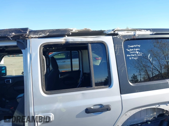 2023 Jeep Wrangler z VIN 1C4JJXN62PW628429, wystawiony jako IAAI lot #40861135 z przebiegiem 33 923 mil mil oraz . Historia ofert i sprzedaży dostępna na DreamBid. Obrazek 6.